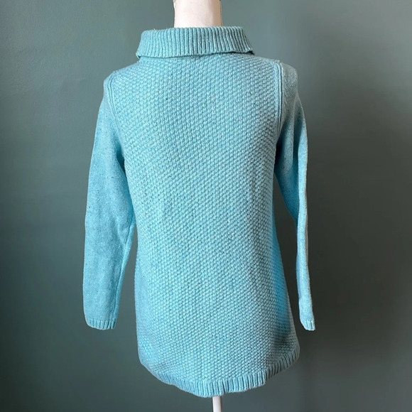 Talbots Turtle Neck Cotton Speckled Sweater size Small Petite knit - Picture 3 of 5
